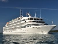 Pearl Mist downbound in the St. Marys River, Aug. 23, 2014. Roger LeLievre photo
