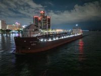 Mark W. Barker downbound on the Detroit River. Andrew Dean photo (Aug 2022)