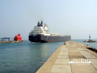 March 29, 2001 – Departing Sturgeon Bay Ship Canal – by Orrin Royce