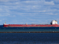 Baie Comeau anchored off Milwaukee due to weather. Timothy Keefe (Sep 2021)